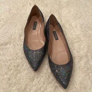 SJP by Sarah Jessica Parker Glittered Pointed Toe Flats